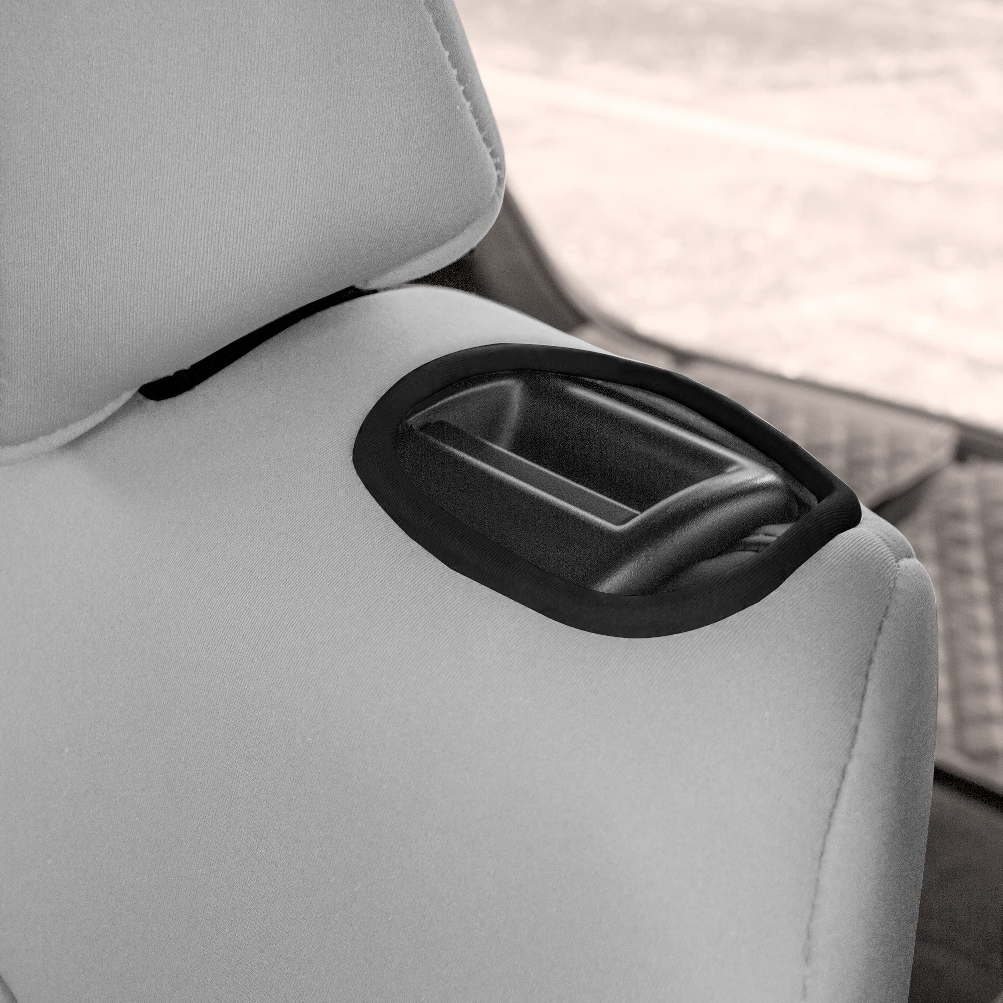Premium Custom Fit Waterproof Seat Covers for Tesla Model Y (2020-2024) - Rear Set in Durable Solid Gray | Perfect for Road Trips, Family Protection & Interior Upgrade