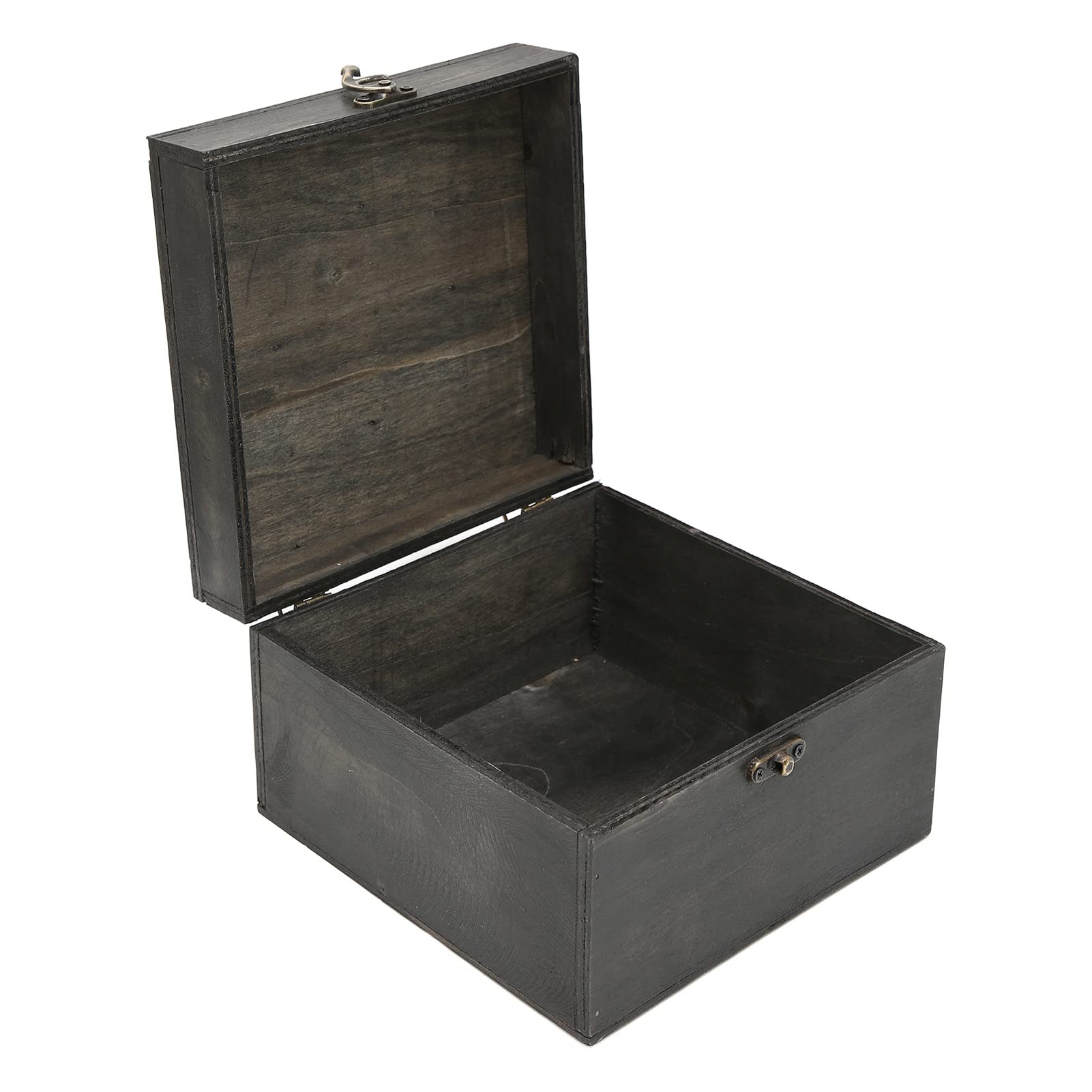Vintage Pirate Treasure Wooden Storage Box - Handcrafted Retro Multi-Function Decorative Chest for Home, Jewelry & Collectibles | Perfect for Themed Parties, Kids Playroom & Coastal Decor