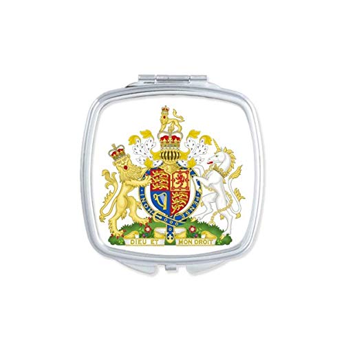 DIYthinker UK Europe National Emblem Mirror - Portable Compact Pocket Makeup Mirror with Double Sided Glass for Travel, Home & On-the-Go Touch Ups