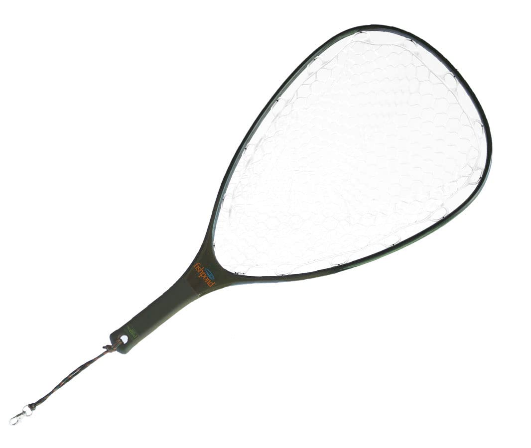 Fishpond Nomad Hand Net - Lightweight Carbon Fiber & Fiberglass Composite Fly Fishing Landing Net for Trout, Bass, and Salmon - Perfect for Streams, Rivers, and Lakes
