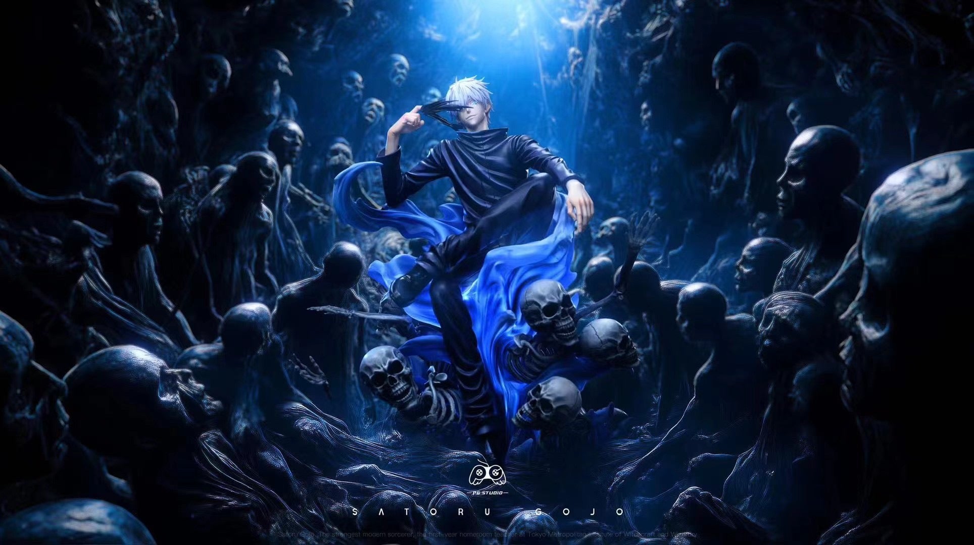 PG Studio Satoru Gojo Anime Figure - Jujutsu Kaisen Collectible Action Figure for Fans & Decor | Perfect for Home Display, Office Decor, and Anime Collections