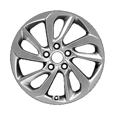 2016-2018 Hyundai Tucson 17 Inch Silver OEM Wheel Rim ALY070889 (Part# 52910D3210) - Perfect Replacement for Damaged or Worn Rims, Enhances Vehicle Appearance & Performance