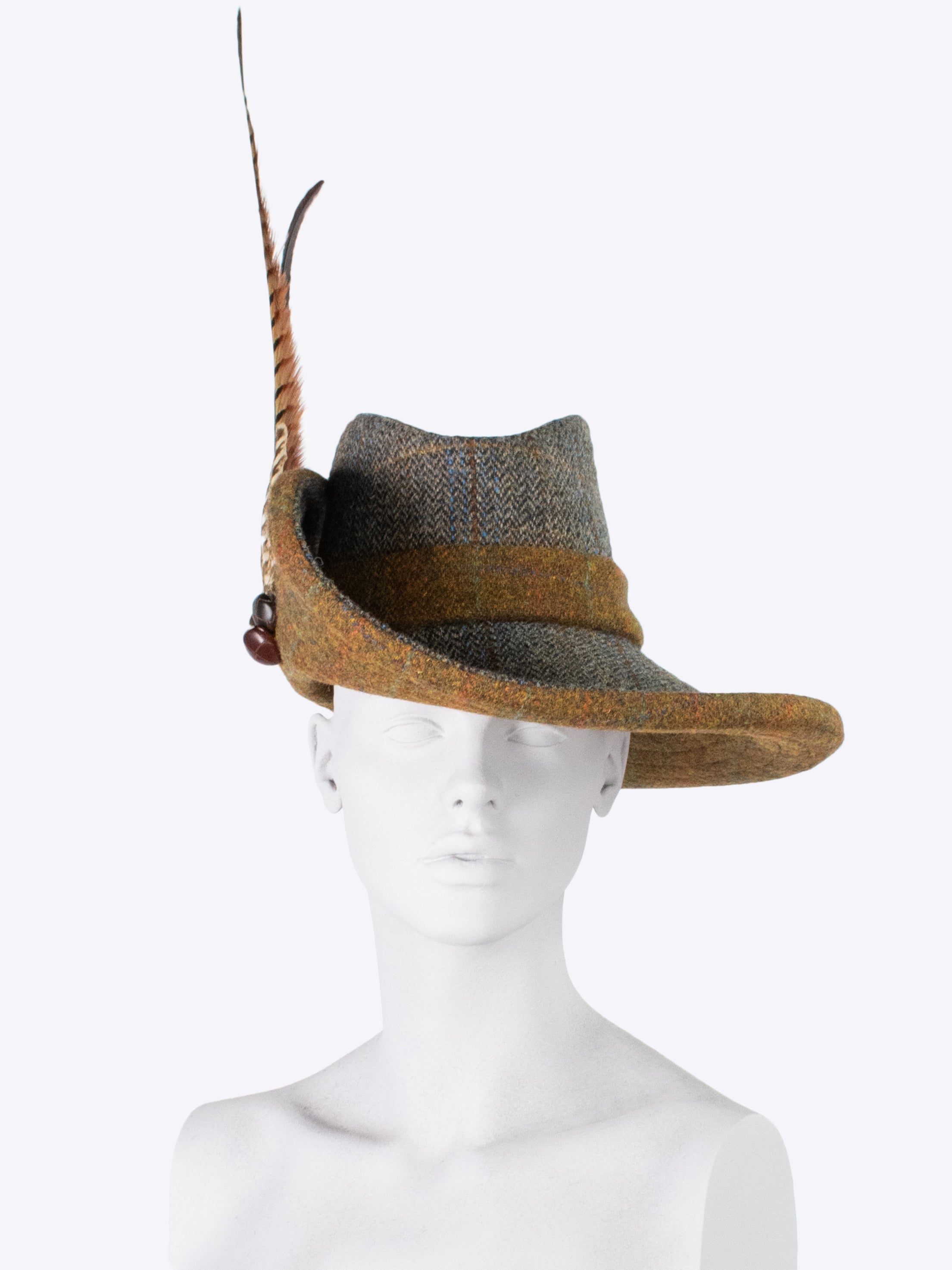 Water Resistant Wide Brim Sun Hat for Women - Sage Green & Rust Brown Outdoor Sun Protection Hat for Beach, Gardening & Hiking