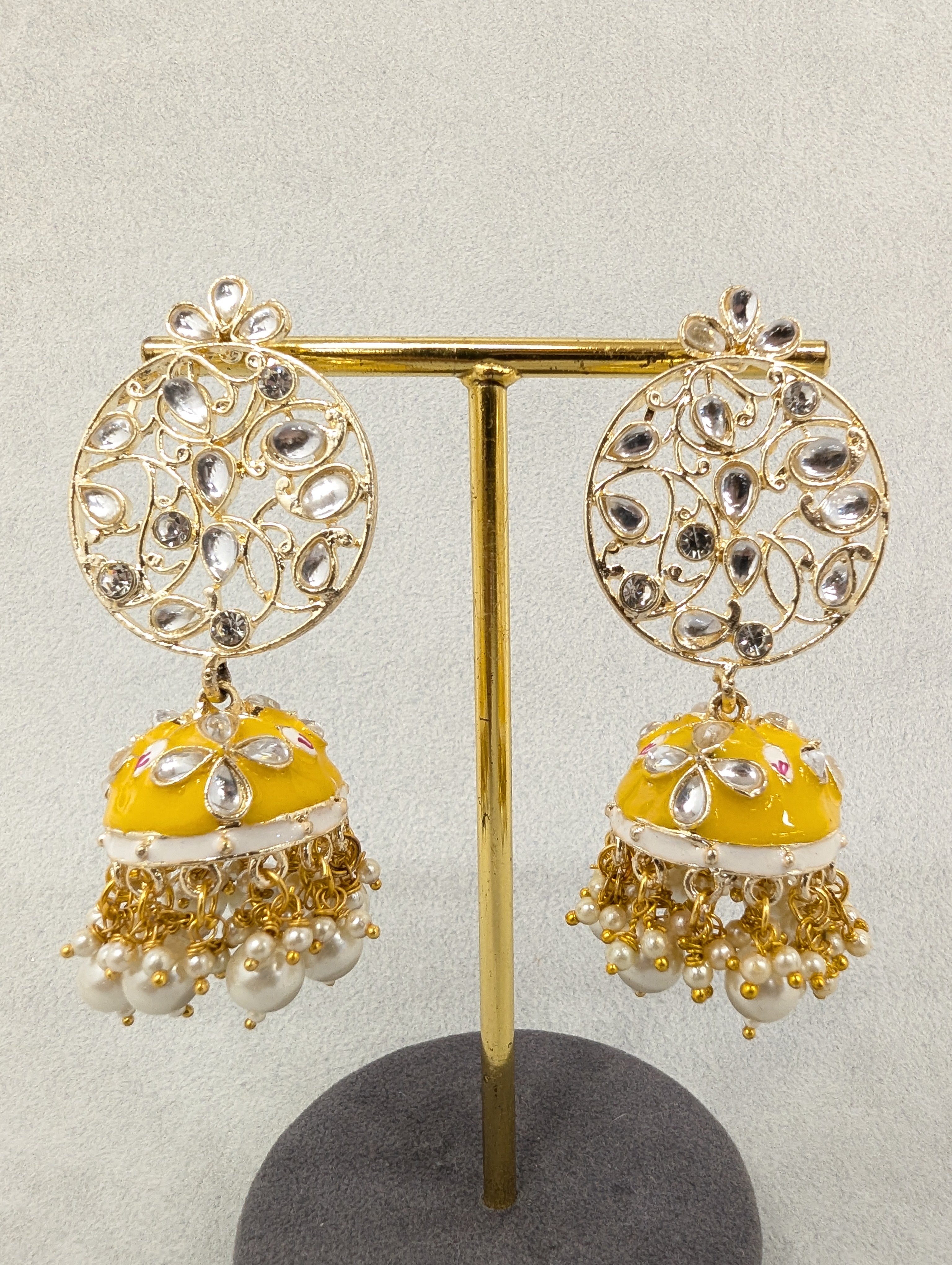 ANANYA MEENAKARI JHUMMKA EARRINGS - Traditional Indian Handcrafted Jewelry for Women - Perfect for Weddings, Festivals & Special Occasions
