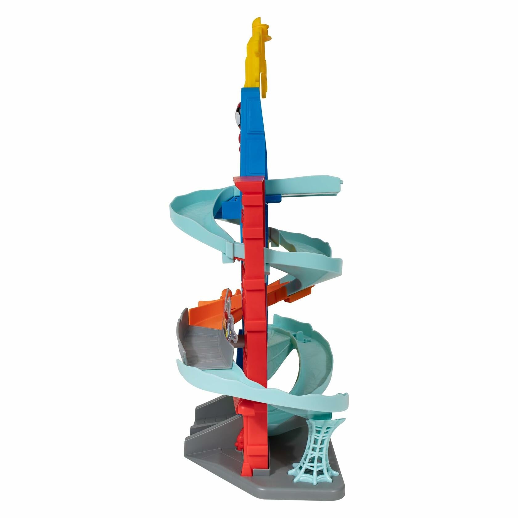 MARVEL Spidey and His Amazing Friends Amazing Metals City Track Set - 24 Inch Tall Spider-Man Toy Playset for Kids | Superhero Action Figure Playset for Birthday Gifts & Indoor Pretend Play