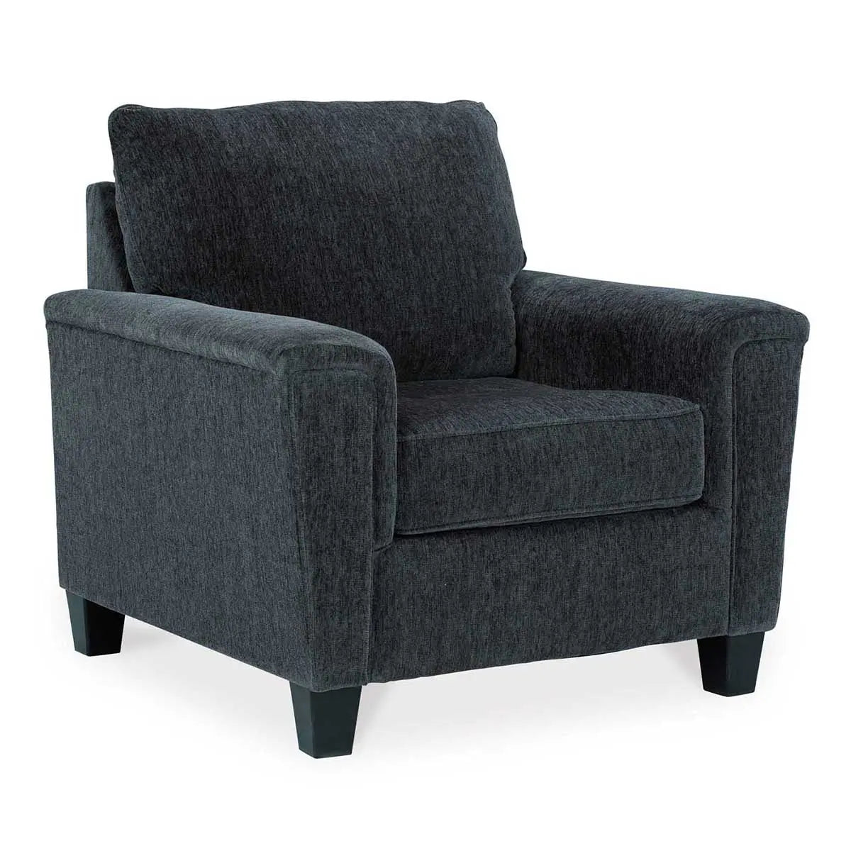 Abinger Chair in Smoke Gray - Modern Accent Chair for Living Room, Bedroom, or Office - Comfortable Upholstered Lounge Chair with Stylish Design
