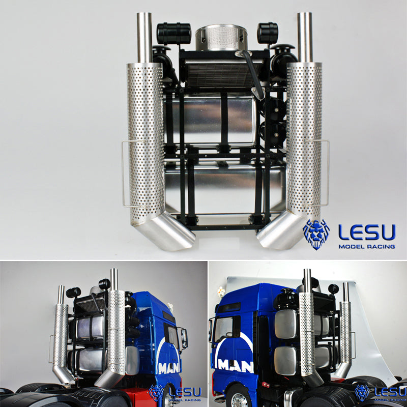 1/14 LESU 8x8 Remote Control Metal Chassis Kit with Locking Servos & Motor - DIY Assembly for TAMIYA Tractor Truck & RC Cars - Perfect for Off-Road Adventures & Model Building Enthusiasts