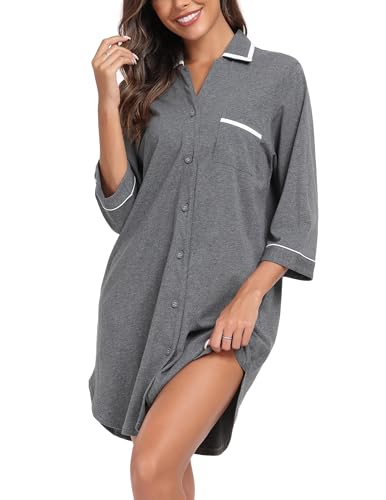 Z6-dark Grey - Button Up