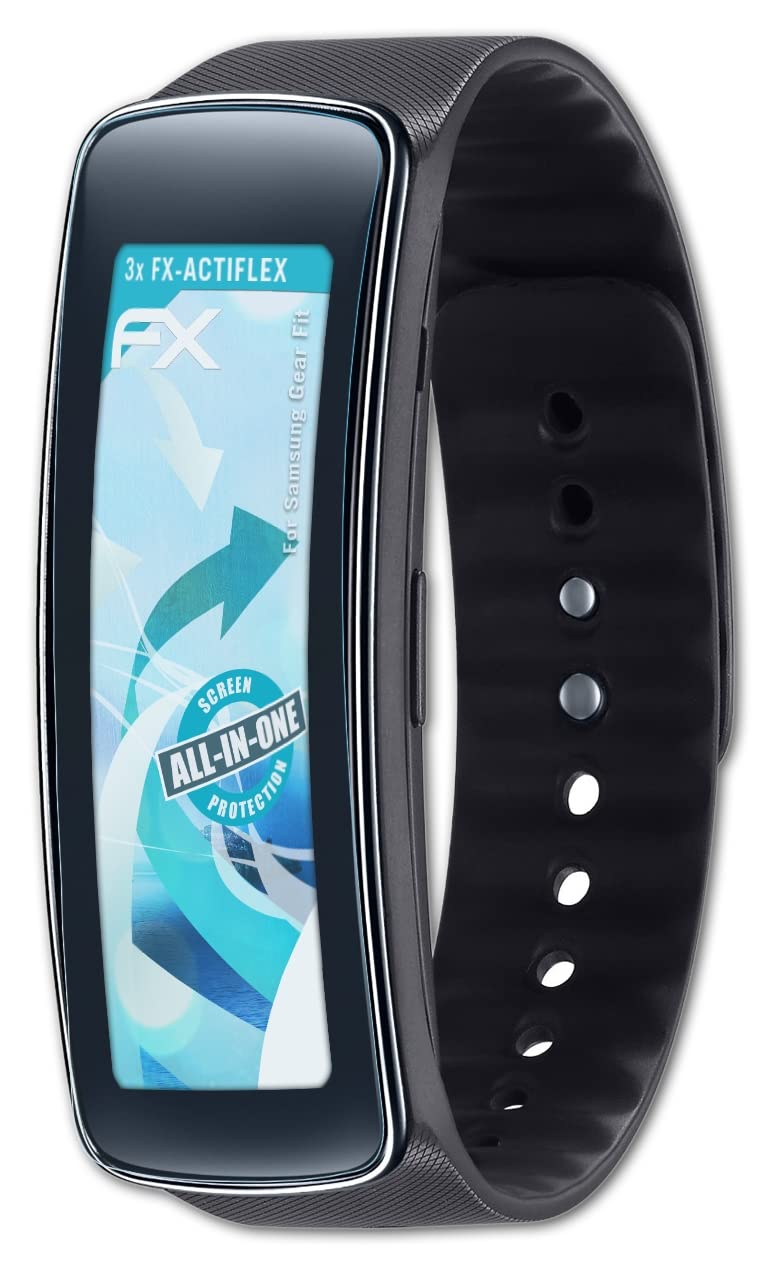 Samsung Gear Fit Screen Protector - 3 Pack Ultra Clear Flexible Film - Anti-Scratch & Bubble-Free Protection for Workouts & Daily Use