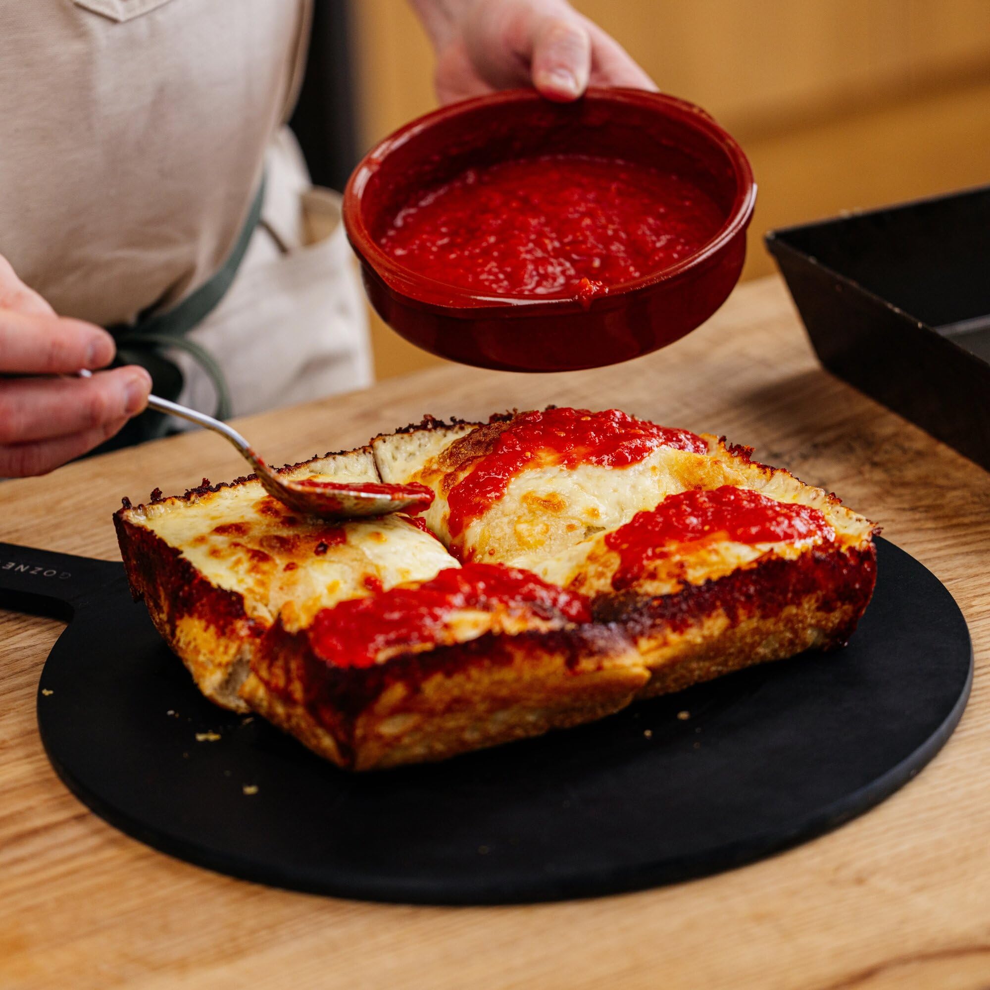 Gozney Just-Add-Water Detroit Style Pizza Dough Mix - Easy Homemade Pizza Kit for Outdoor Ovens & Home Baking | Perfect for Pizza Parties, Family Dinners & Backyard BBQs