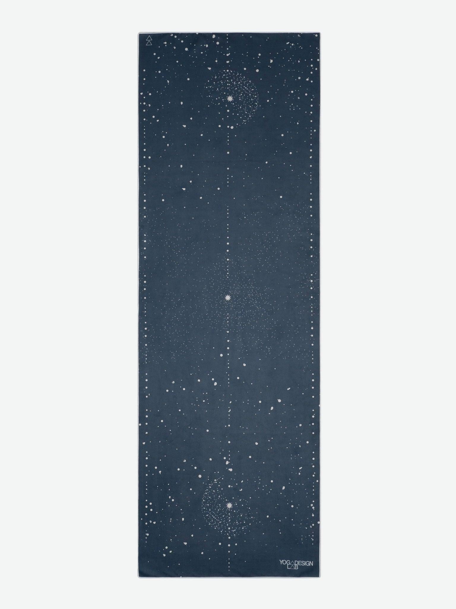 Yoga Design Lab Non-Slip Mat Towel - Celestial Print for Hot Yoga, Pilates & Home Workouts - Eco-Friendly & Absorbent Yoga Accessory