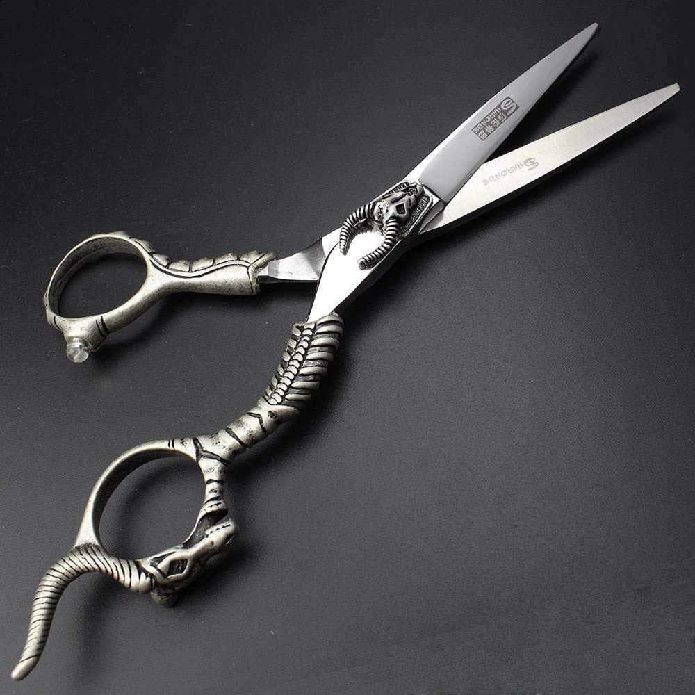 Professional 5.5 Inch Hair Cutting & Thinning Scissors Set - Stainless Steel Salon Shears for Women & Men - Perfect for Home Haircuts, Styling, and Barber Use