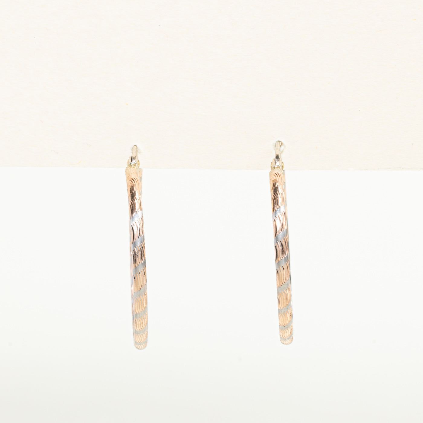 10K Two-Tone Gold Italian Hoop Earrings for Women - Elegant & Timeless Jewelry for Everyday Wear, Parties & Special Occasions