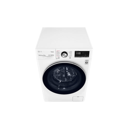 LG WV9 1412W 12KG/26.5lbs Large Capacity Front Load Washing Machine - Energy Efficient, Quiet Operation, White - Perfect for Apartments, Laundry Rooms & Smart Homes