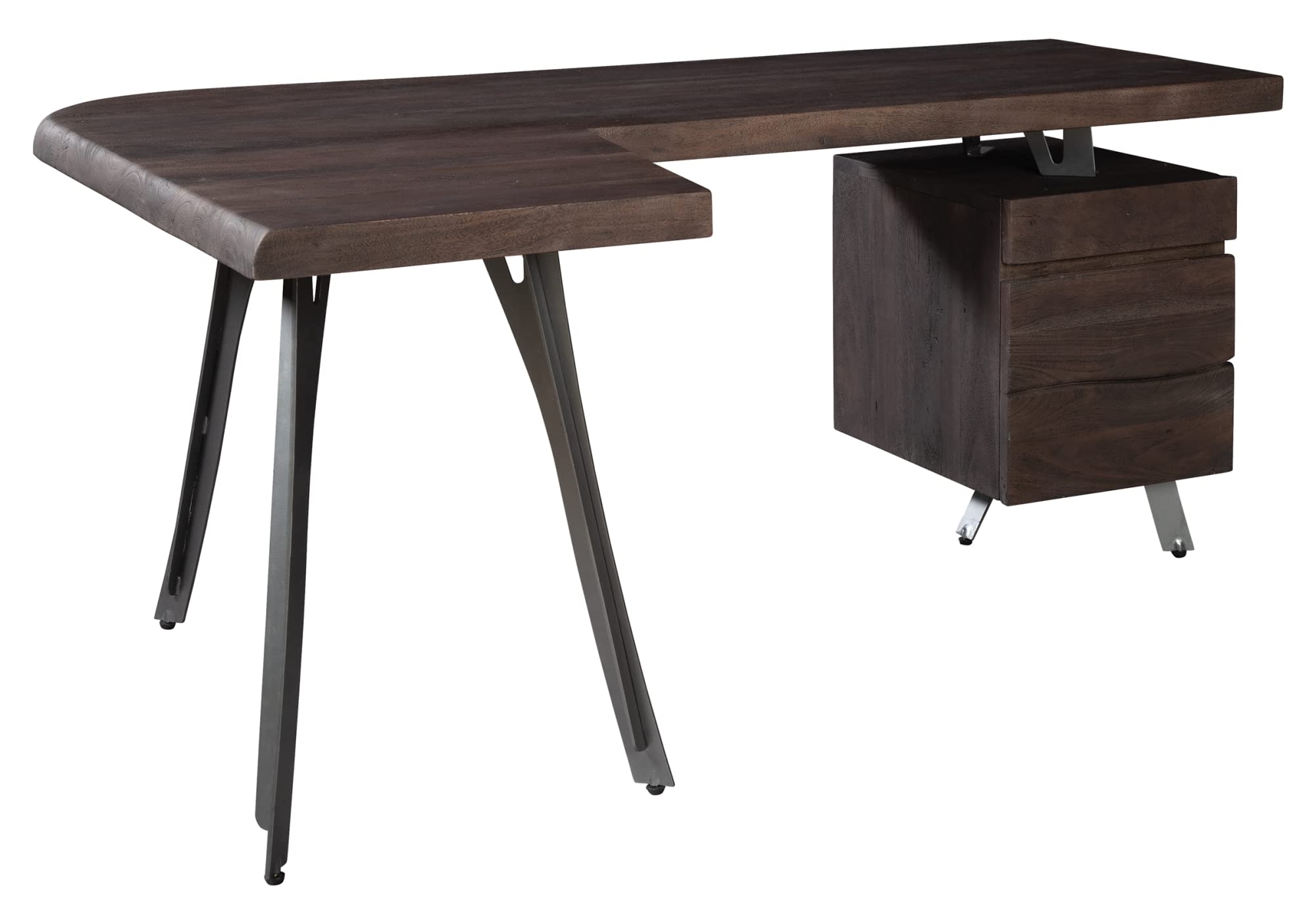 Hekman Solid Wood Writing Desk with Drawers - Home Office Workstation for Executive & Storage