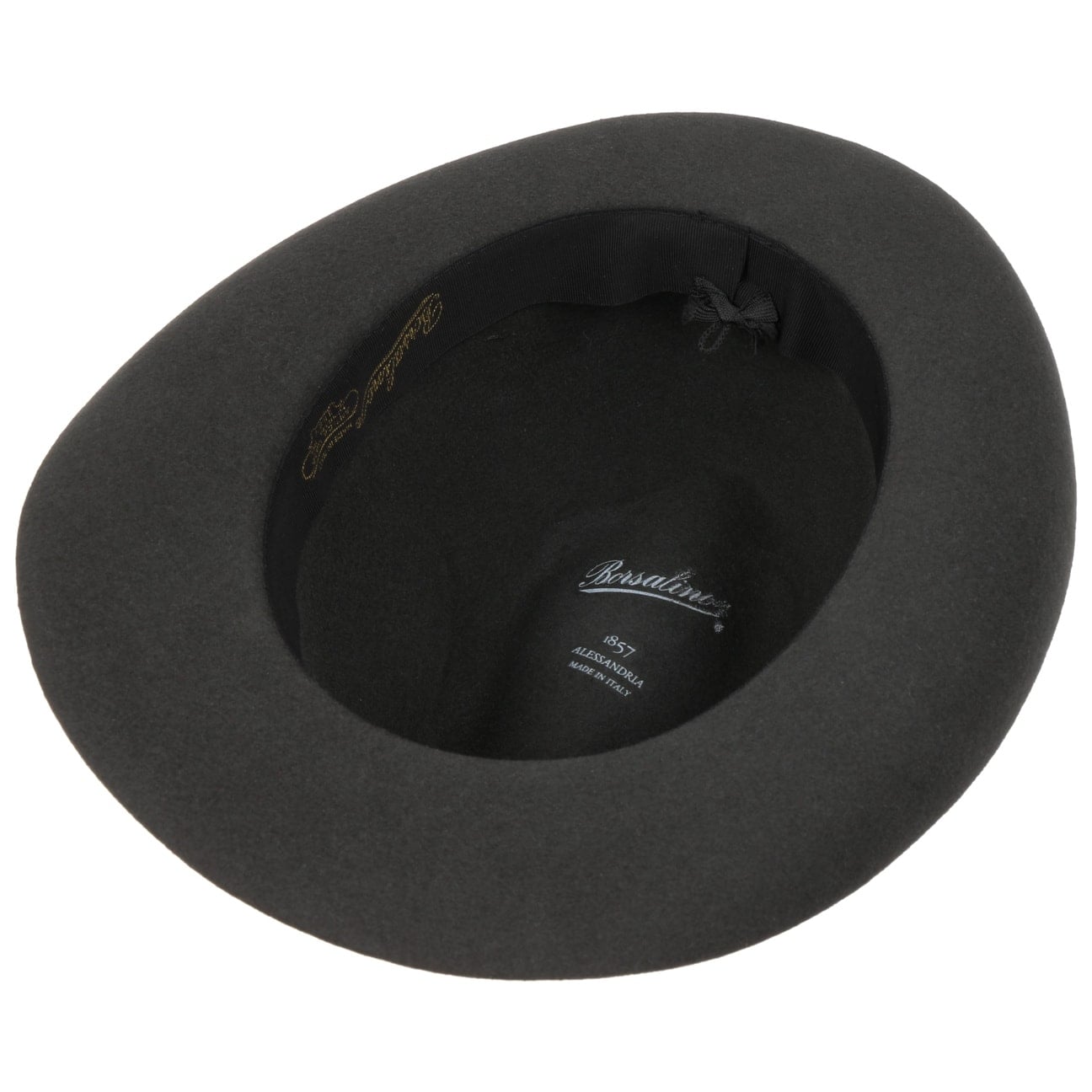 Borsalino Marengo Fur Felt Bogart Hat for Men - Classic Fedora Style for Outdoor, Travel & Formal Occasions