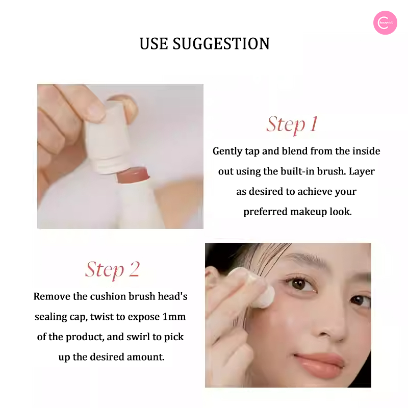 JOOCYEE Glazed Multi-Purpose Blush & Highlight Stick - Cream Blush & Highlighter Duo for Cheeks, Eyes & Lips | Natural Glow Makeup for Day & Night Looks