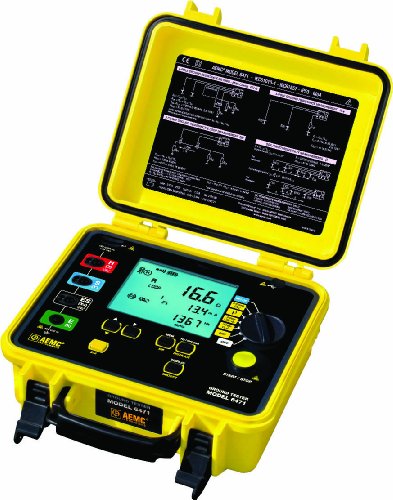 AEMC 6471 Digital Ground Resistance Tester - 500 Ohms, 32V, 250mA - Multi-Function Electrical Testing Tool for Industrial & Home Use - Perfect for Electricians, Engineers, and DIY Projects