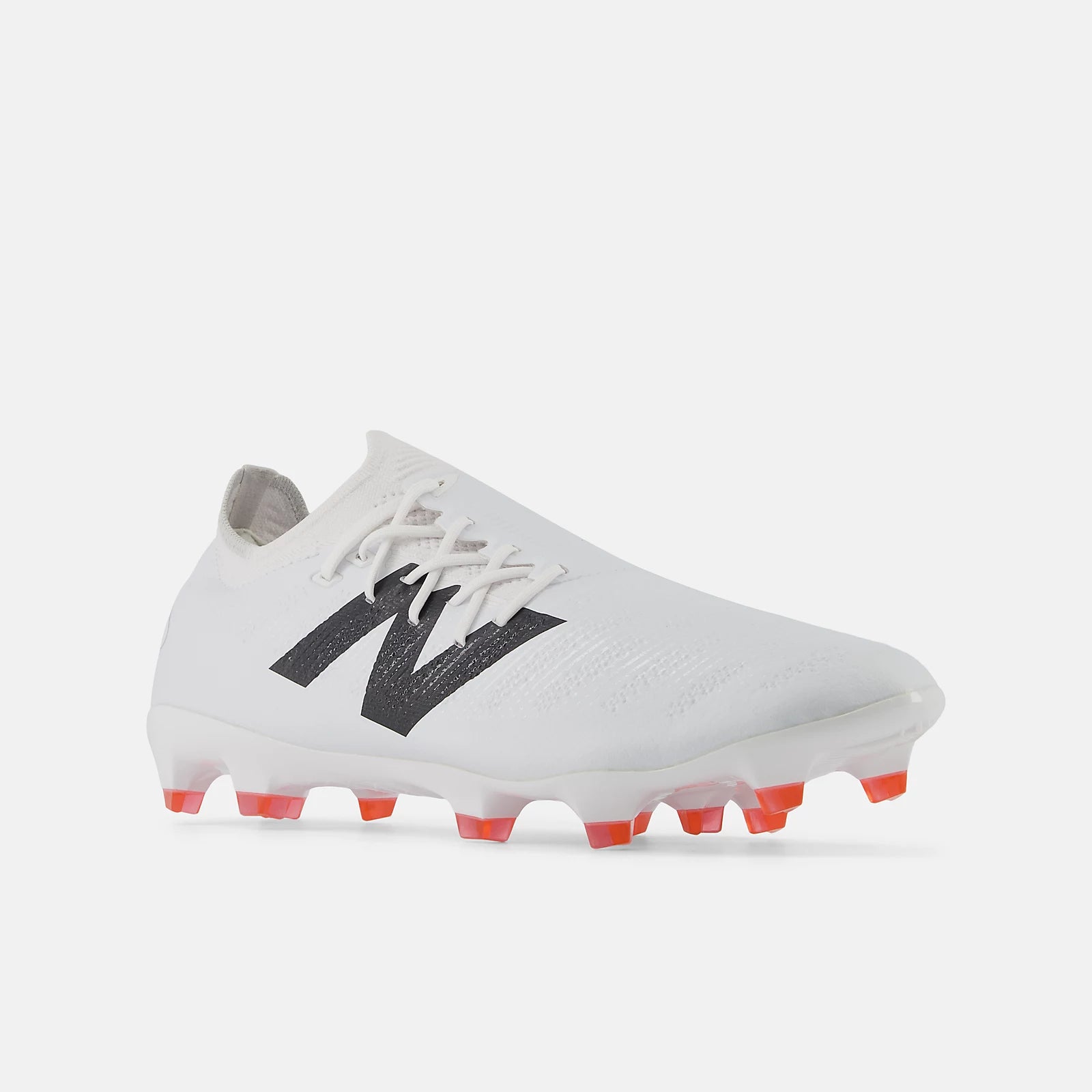 New Balance Furon Pro v7+ FG Soccer Cleats - White/Black/True Red - Lightweight Performance Football Boots for Firm Ground - Perfect for Competitive Matches & Training Sessions
