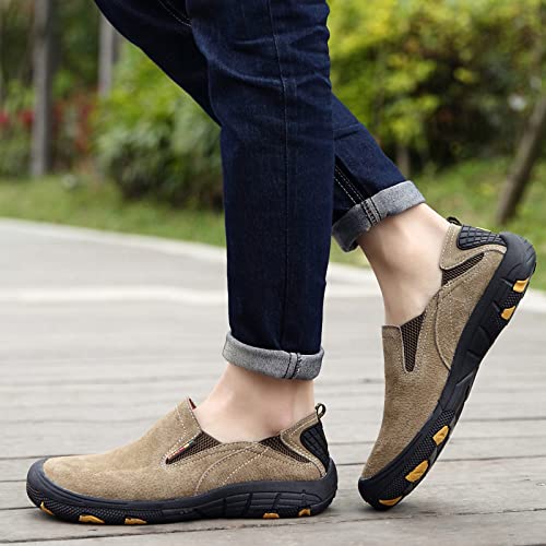 **Eliogn Men's Slip-On Hiking Loafers - Comfortable Non-Slip Outdoor Walking Shoes for Men - Perfect for Hiking, Travel & Casual Wear**