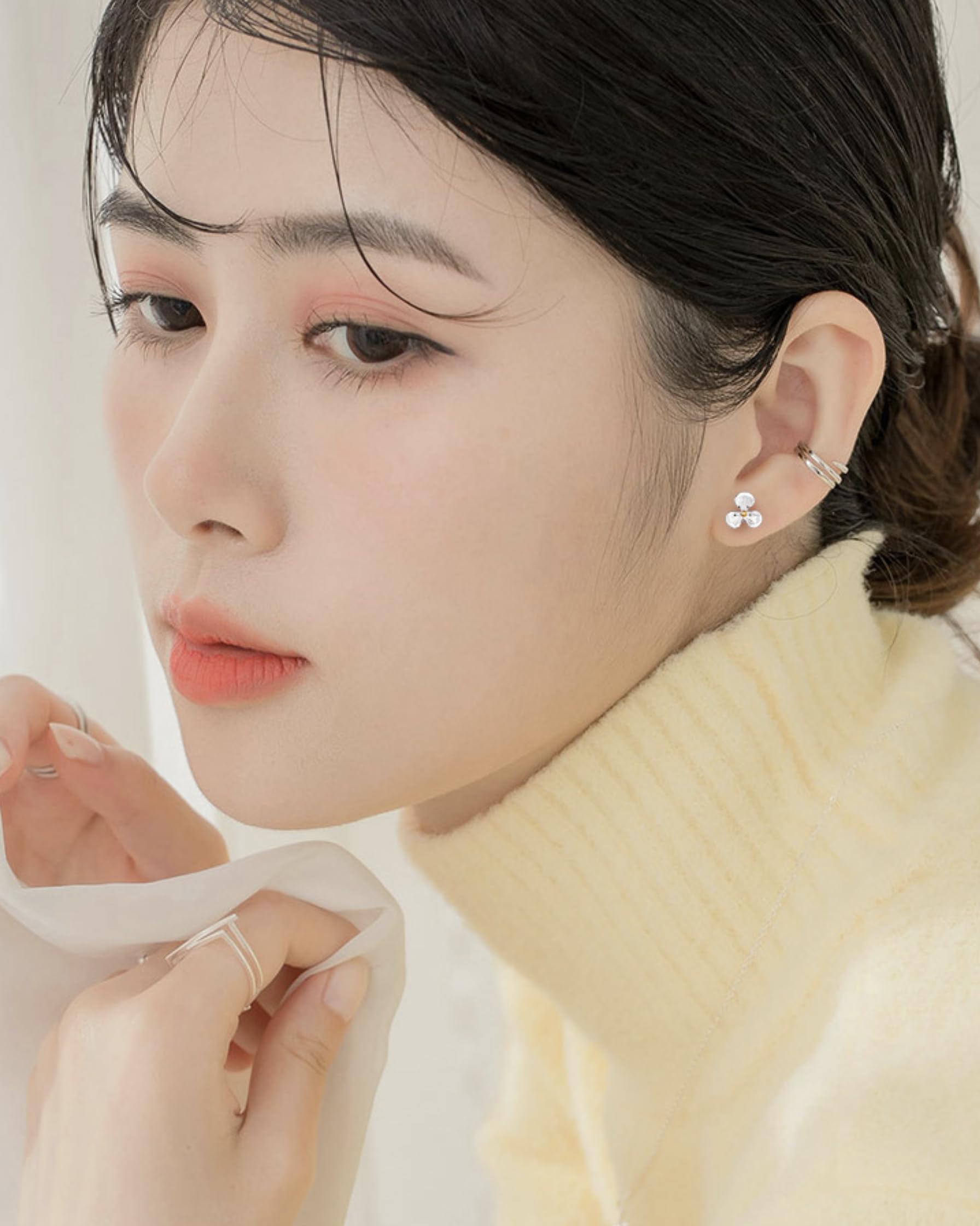 Sterling Silver Screw Back Stud Earrings for Women | Hypoallergenic S925 Tiny CZ Stud Earrings | Dainty Rhinestone Fashion Jewelry | Perfect Birthday Gifts for Her | Great for Everyday Wear, Office & Special Occasions