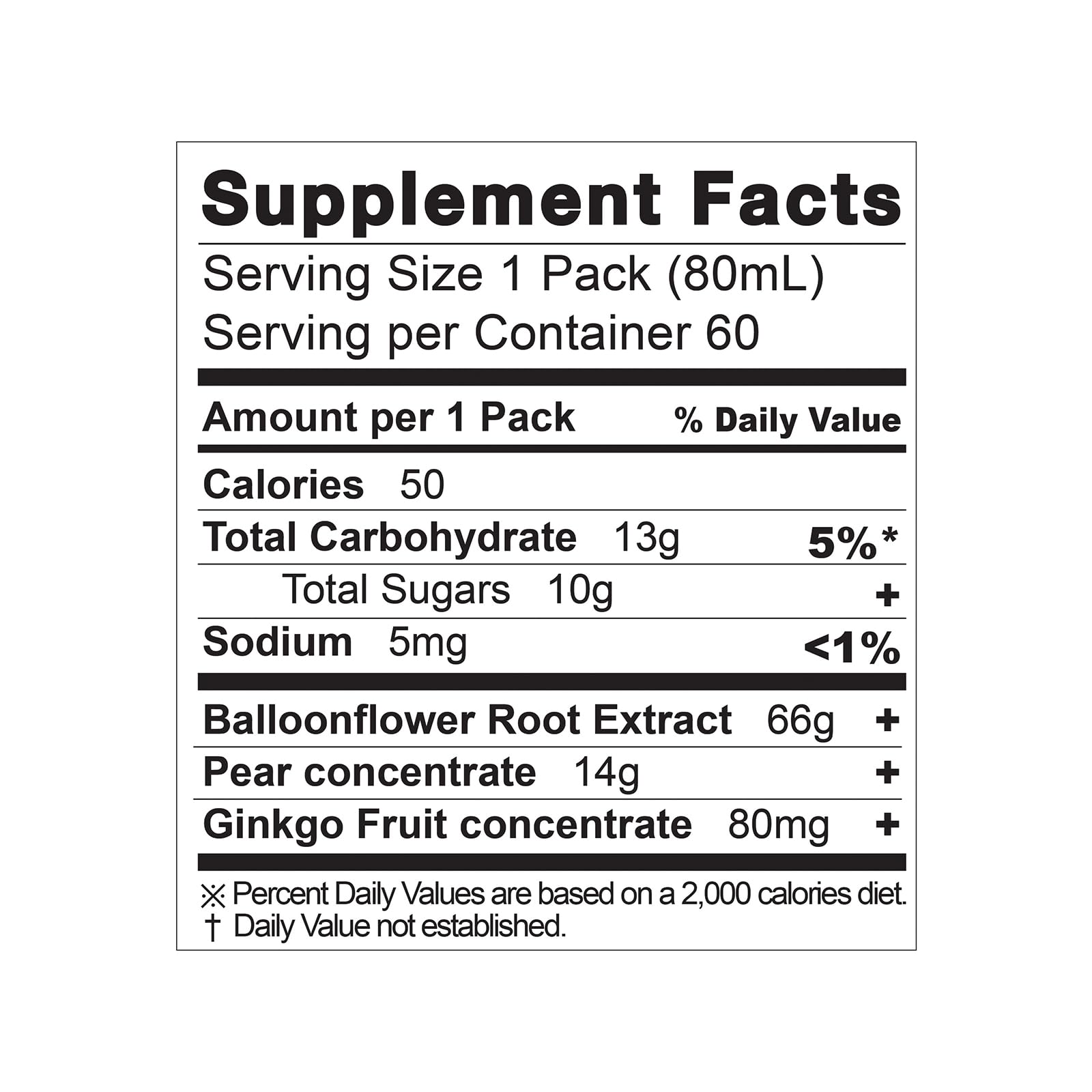Balloonflower & Pear Juice Liquid Supplement for Dry Throat Relief - 60 Pack | Natural Throat Soother, Preservative-Free, No Artificial Additives | Perfect for Cold Season, Allergies & Vocal Strain