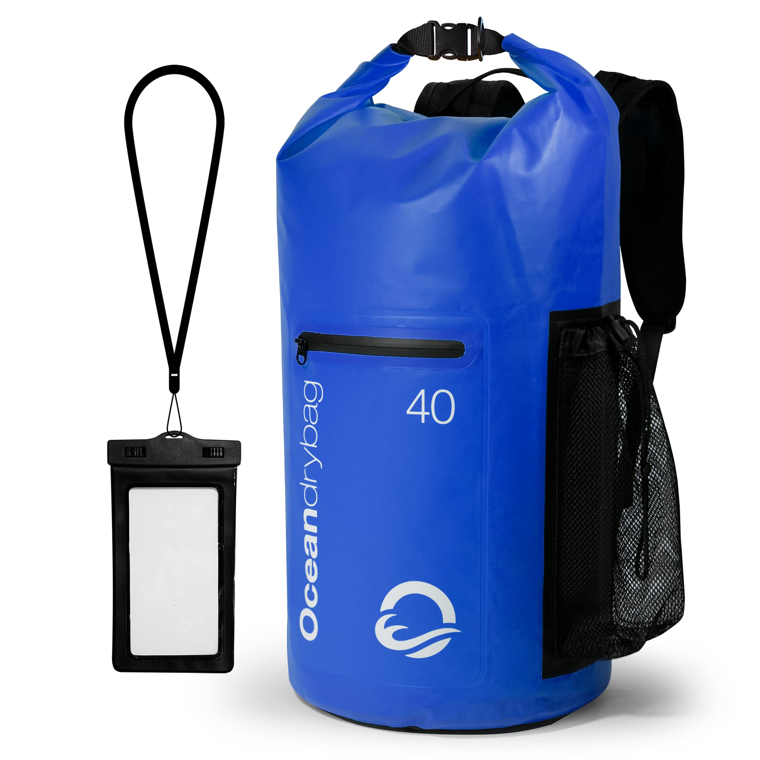 Premium Waterproof Dry Bags 10L 20L 40L - Lightweight Floating Backpack for Kayaking, Boating, Scuba Diving, Rafting, Paddleboarding & Canoe - Includes Free Phone Case - Ideal for Beach Trips, Camping & Water Sports