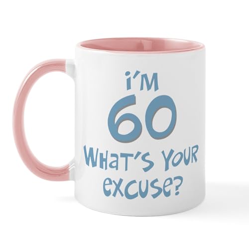 White/Pink Inside - 60Th Birthday Excuse Mug