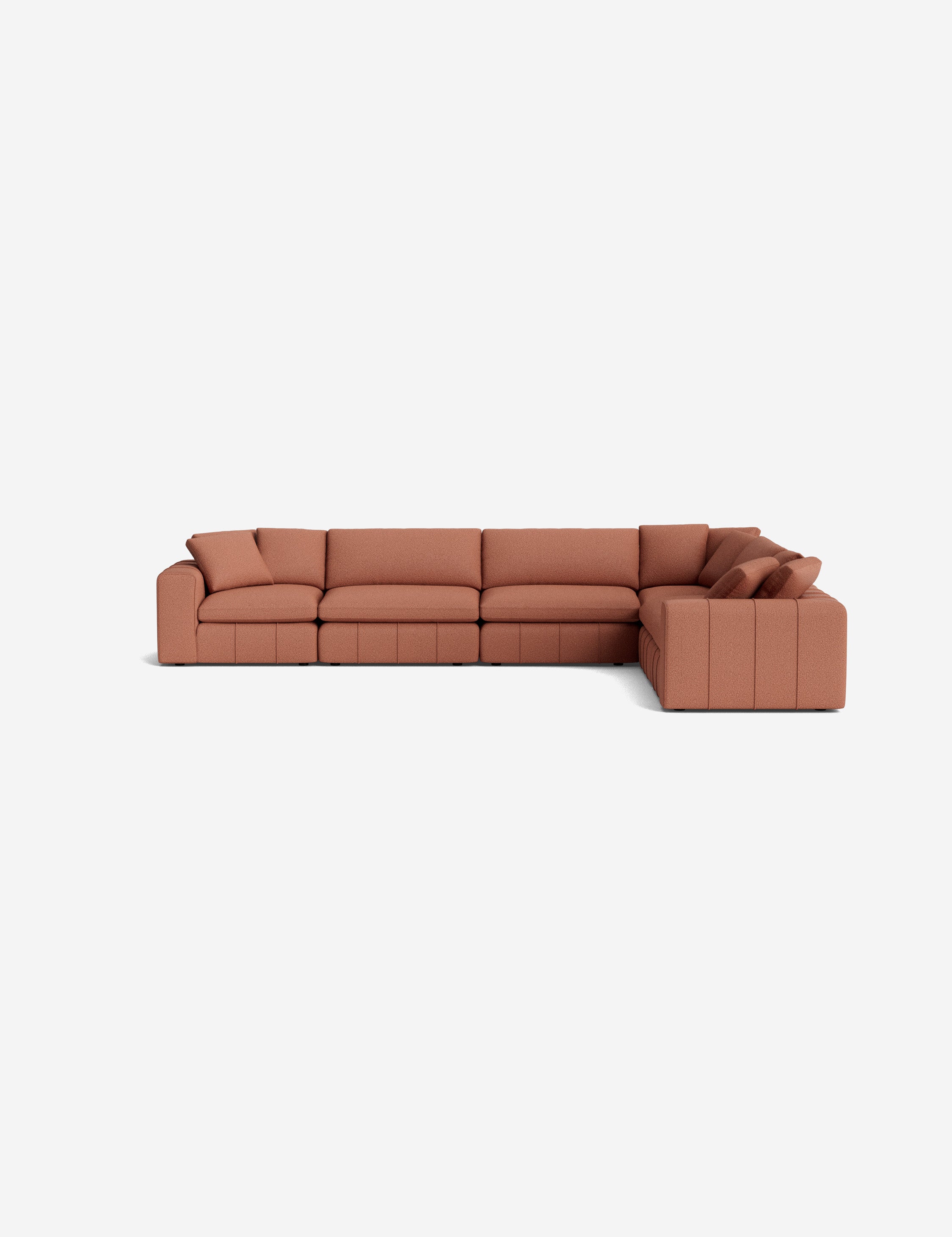 Capella Modular Corner Sectional Sofa - Modern L-Shaped Couch for Living Room, Home Theater & Lounge Areas | Customizable Comfortable Furniture