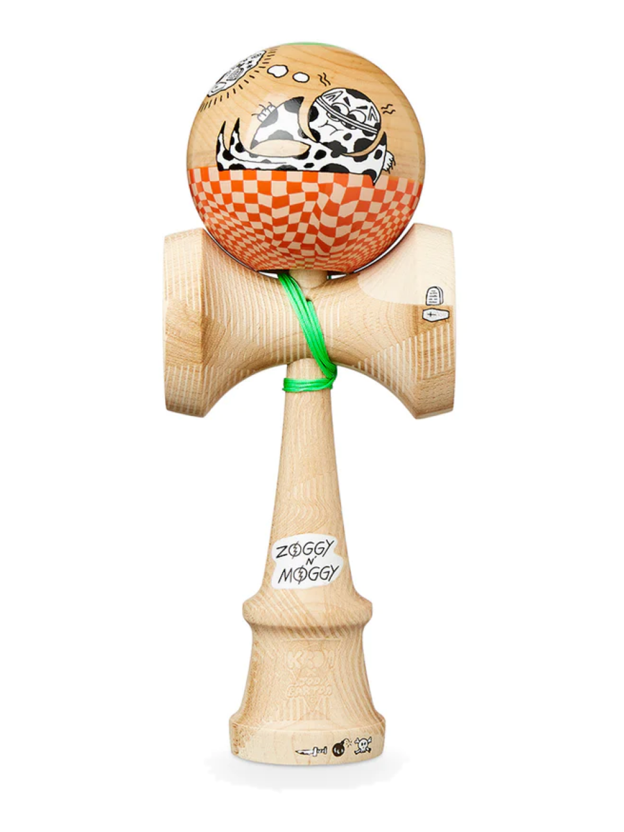 Krom Zoggy n' Moggy Kendama - Premium Wooden Skill Toy for Stress Relief & Focus | Perfect for Office Breaks, Outdoor Play & Mindfulness Practice
