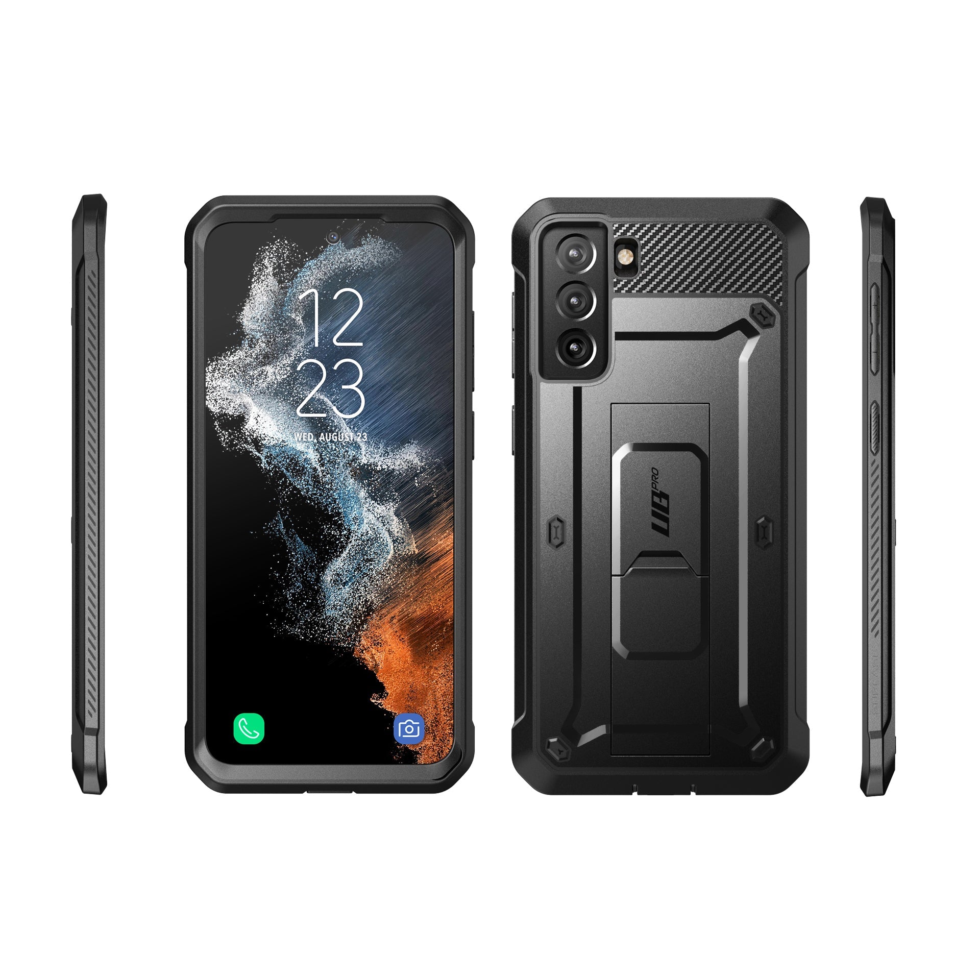 Samsung Galaxy S22 Unicorn Beetle PRO Rugged Protective Case - Shockproof & Durable Cover for Outdoor Activities, Work, and Daily Use (Black)