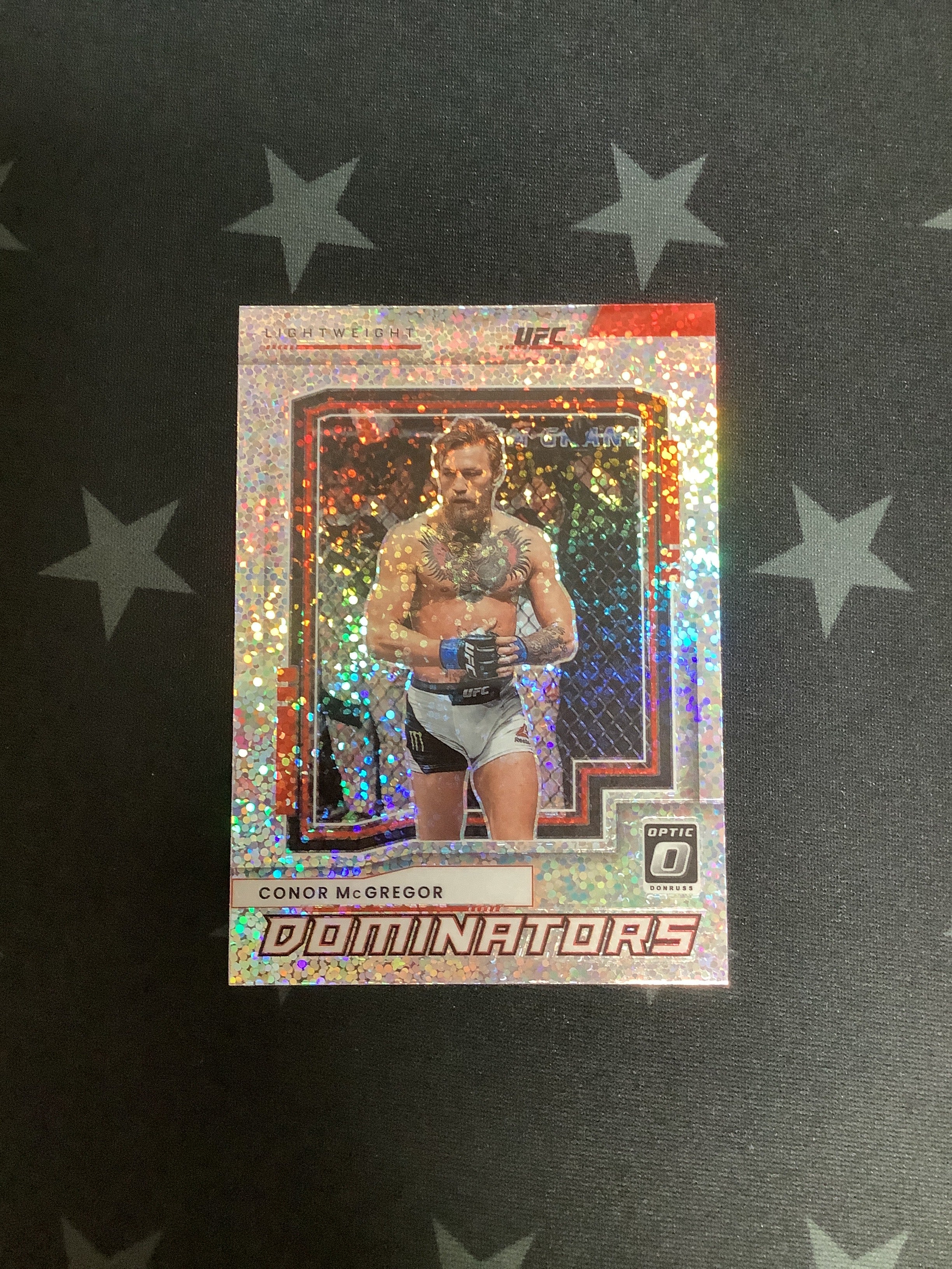 2022 Panini Donruss Optic UFC Conor McGregor #2 Dominators Sparkle Prizm Trading Card - Rare Collectible for UFC Fans & Sports Memorabilia Collectors - Perfect for Display, Investment & Gifting