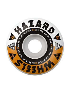 Hazard Melt Down AA Radial Wheels 101a - High Performance Skateboard Wheels for Street and Park Skating - Perfect for Tricks, Vert Ramps, and Smooth Rides