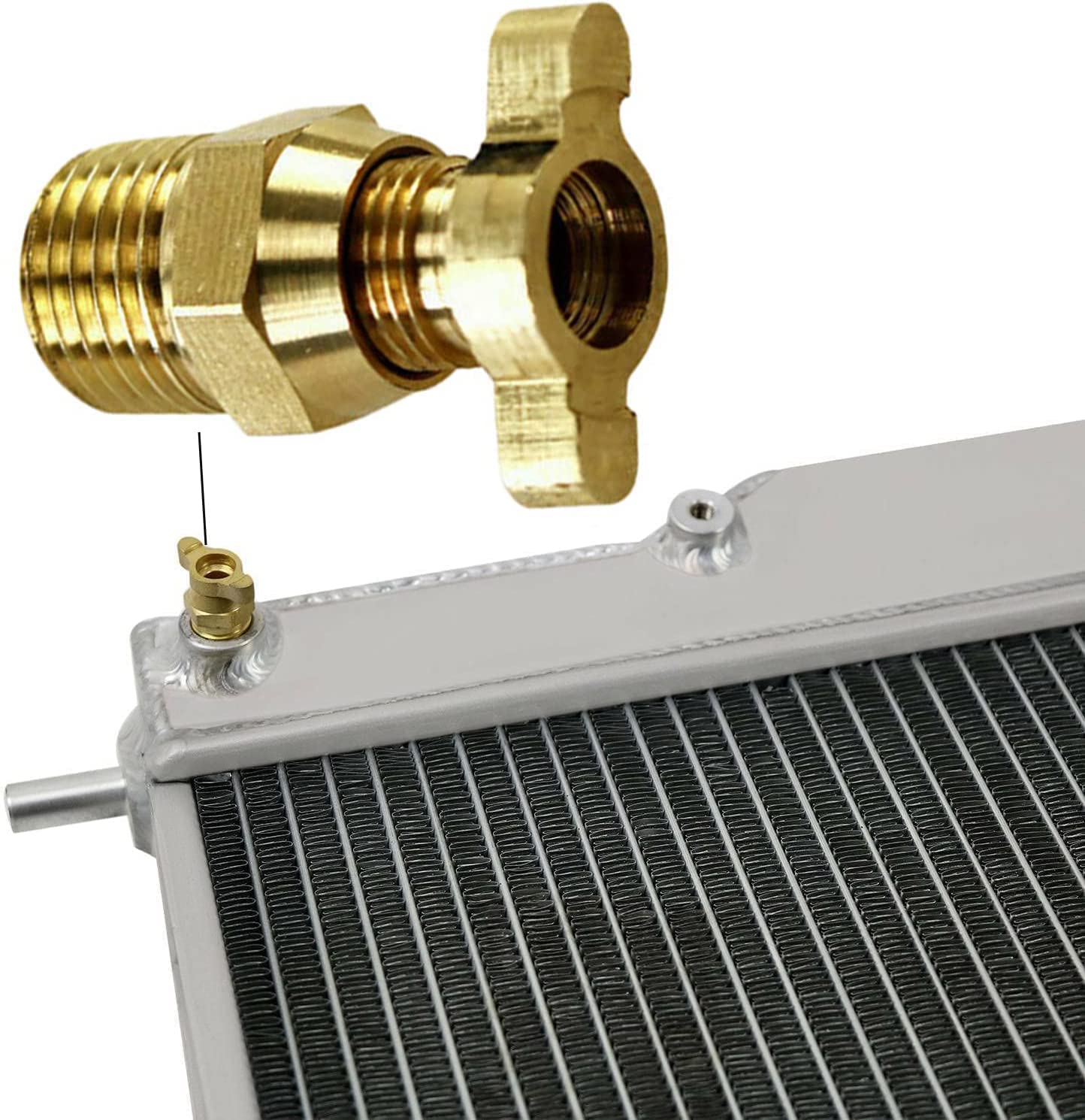 AlloyWorks 3-Row Aluminum Radiator with Shroud Fan & Relay Kit - Compatible with 2005-2011 Dodge Dakota & Mitsubishi Raider 3.7L 4.7L V6 Engines - Heavy Duty Cooling Upgrade for Off-Roading, Towing & High-Performance Driving
