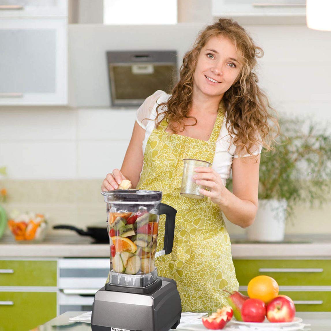 2200W Professional Countertop Blender - High Speed Commercial Smoothie Maker with Timer, 68OZ BPA-Free Tritan Jar & 8 Blades - Perfect for Shakes, Smoothies, Juicing & Food Prep in Restaurants, Gyms & Home Kitchens