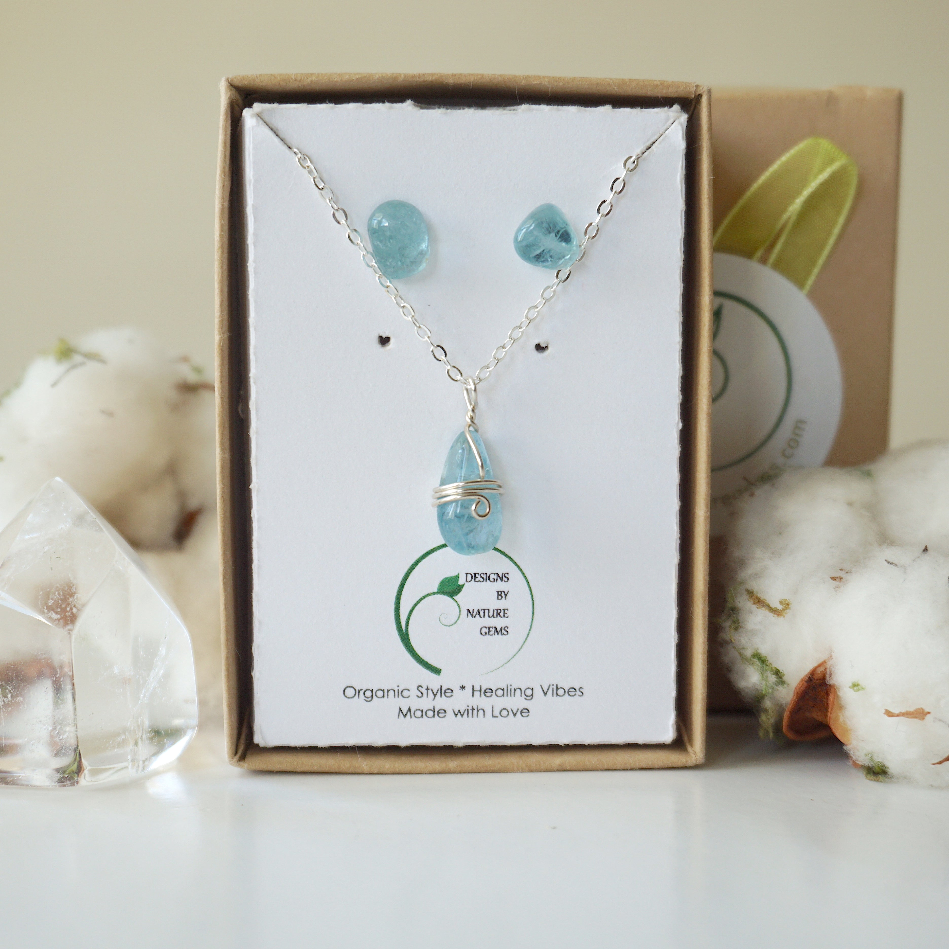 Elegant Aquamarine Charm Set in Sterling Silver - Perfect for Birthdays, Anniversaries & Everyday Jewelry Gifts