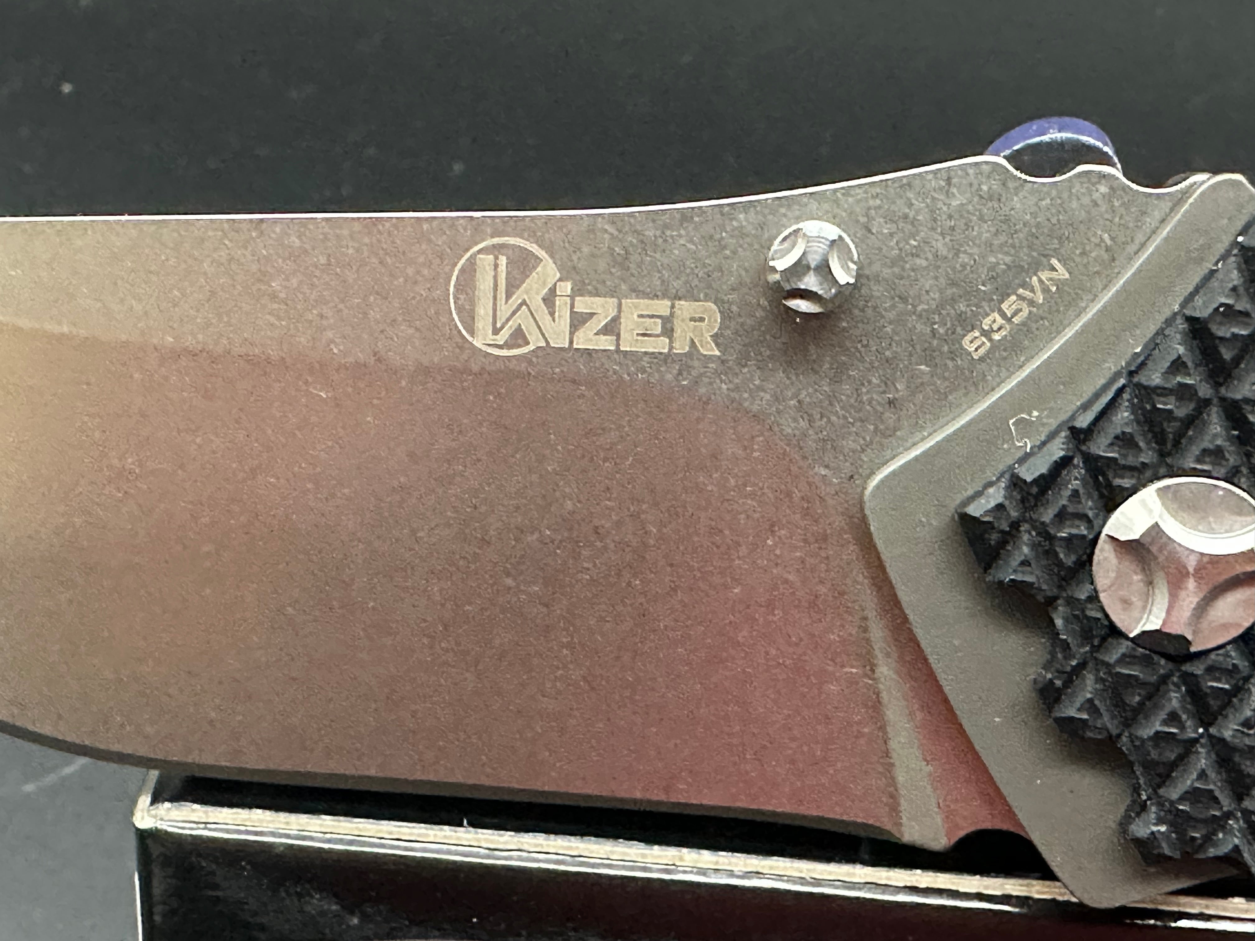 Kizer Ki4411F2 Folding Pocket Knife - Black G10 Handle & S35VN Steel Blade - EDC, Camping, Hiking, Survival Gear