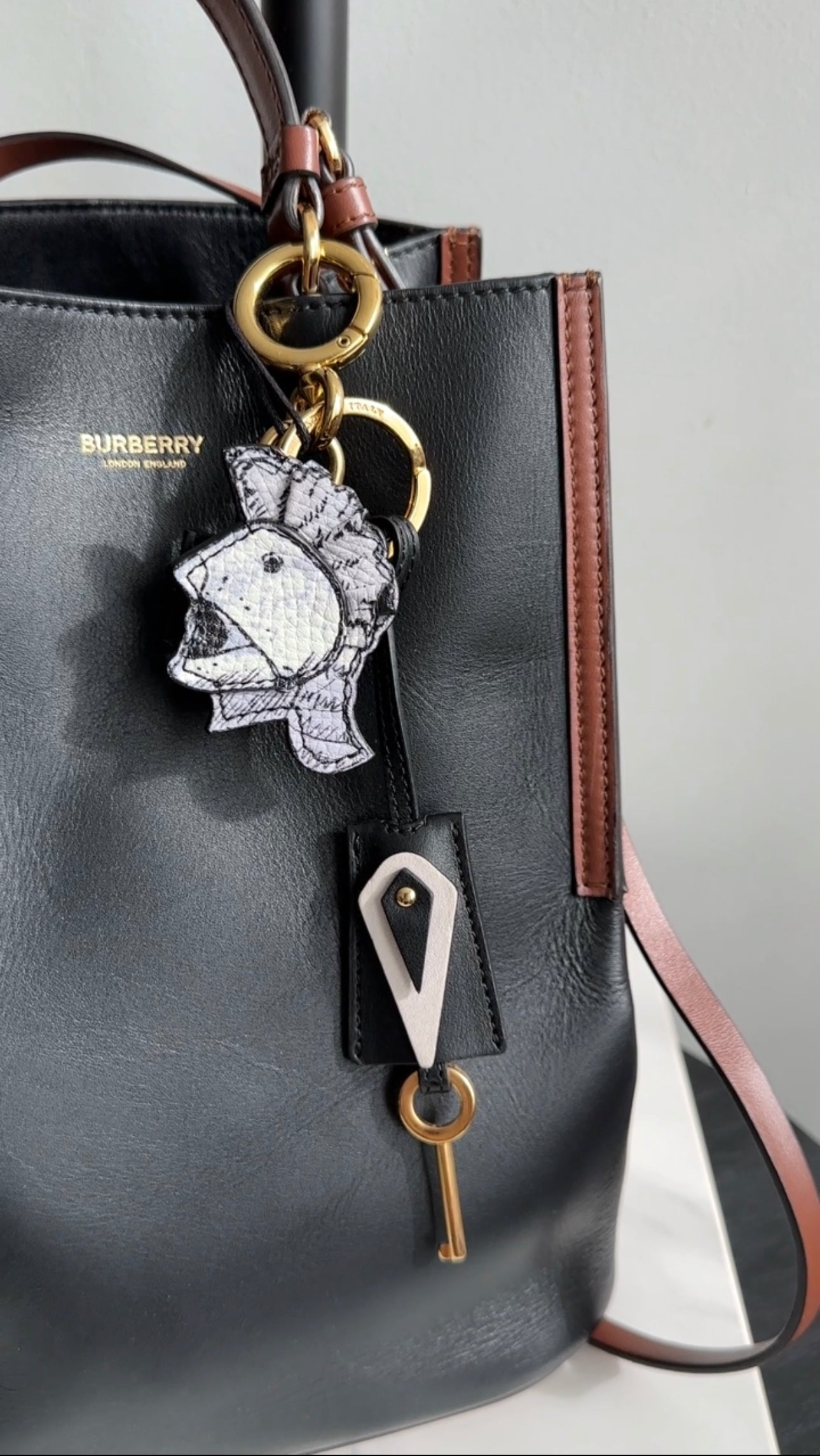 Burberry Pallas Helmet Lock Bag Charm - Limited Edition Luxury Handbag Accessory for Women | Perfect for Designer Bags & Everyday Fashion