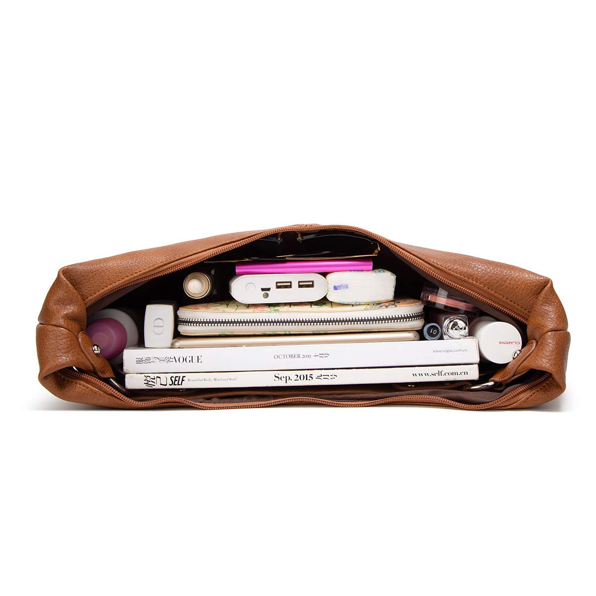 Stylish Women's Hobo Bags - Soft PU Leather Slouchy Shoulder Purse with Secure Zipper Closure | Perfect for Work, Travel & Everyday Use