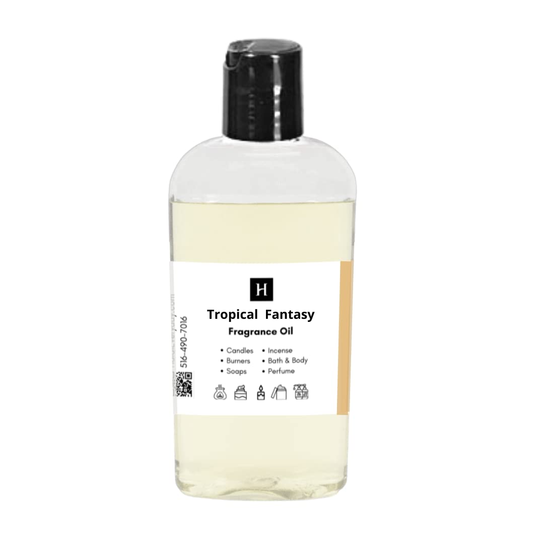 Premium Halal Everyday Fragrance Oil - 16oz Uncut for DIY Soap Making, Candle Warmers, Incense, Body Oil & Perfume - Tropical Fantasy Scent - Perfect for Aromatherapy, Home Fragrancing & Gift Sets