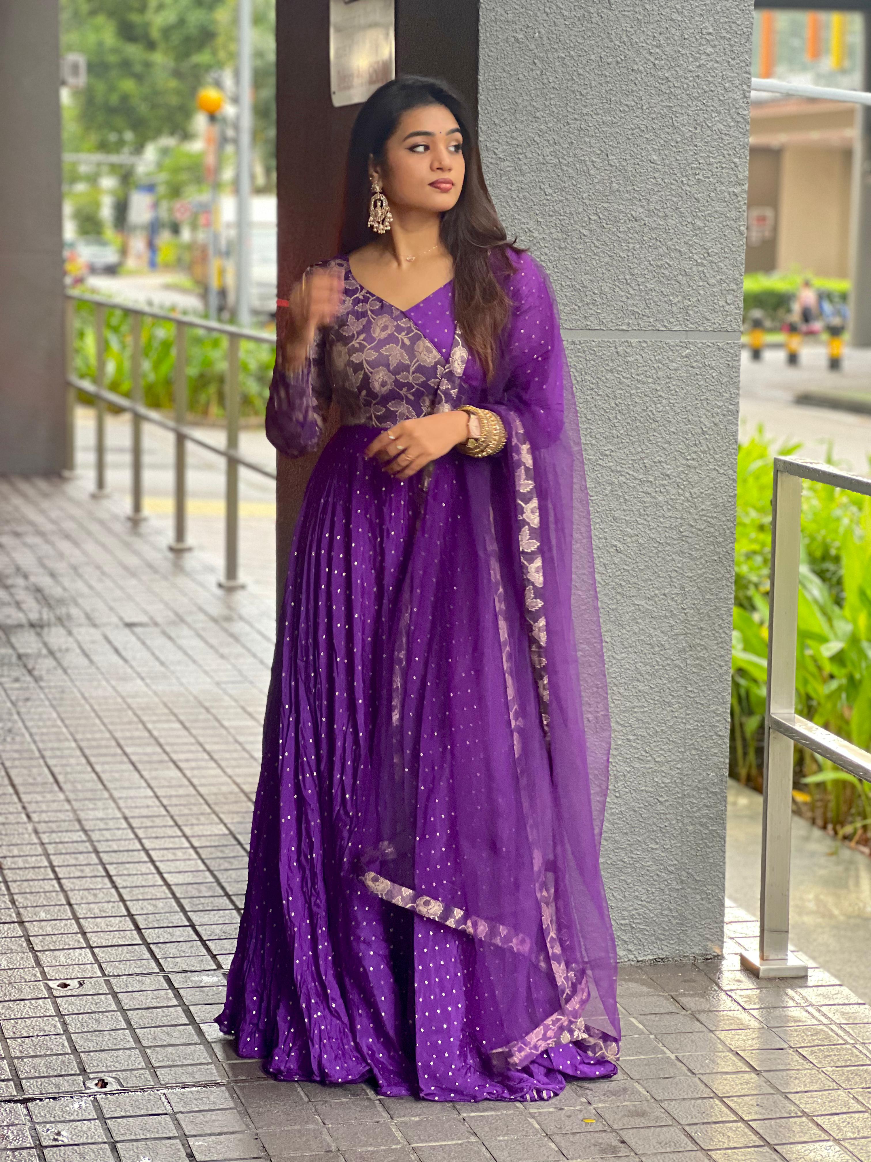 DD630 Madhubana Premium Anarkali Indian Ethnic Dress for Women - Perfect for Weddings, Festivals & Special Occasions