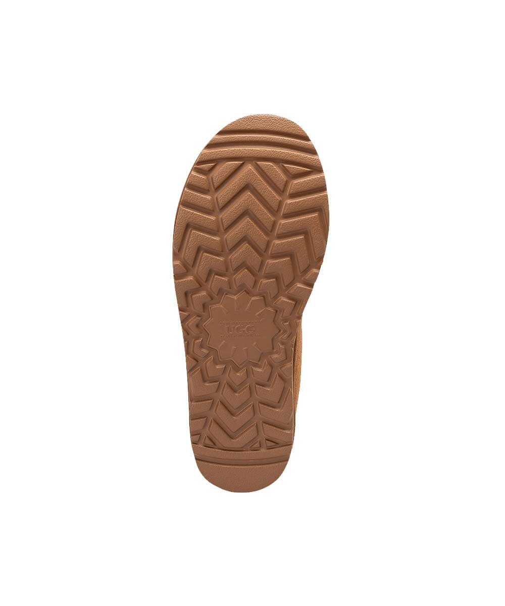 Women's UGG Tassy Logo Moccasin Slippers - Cozy Indoor/Outdoor House Shoes for Winter Comfort & Casual Wear