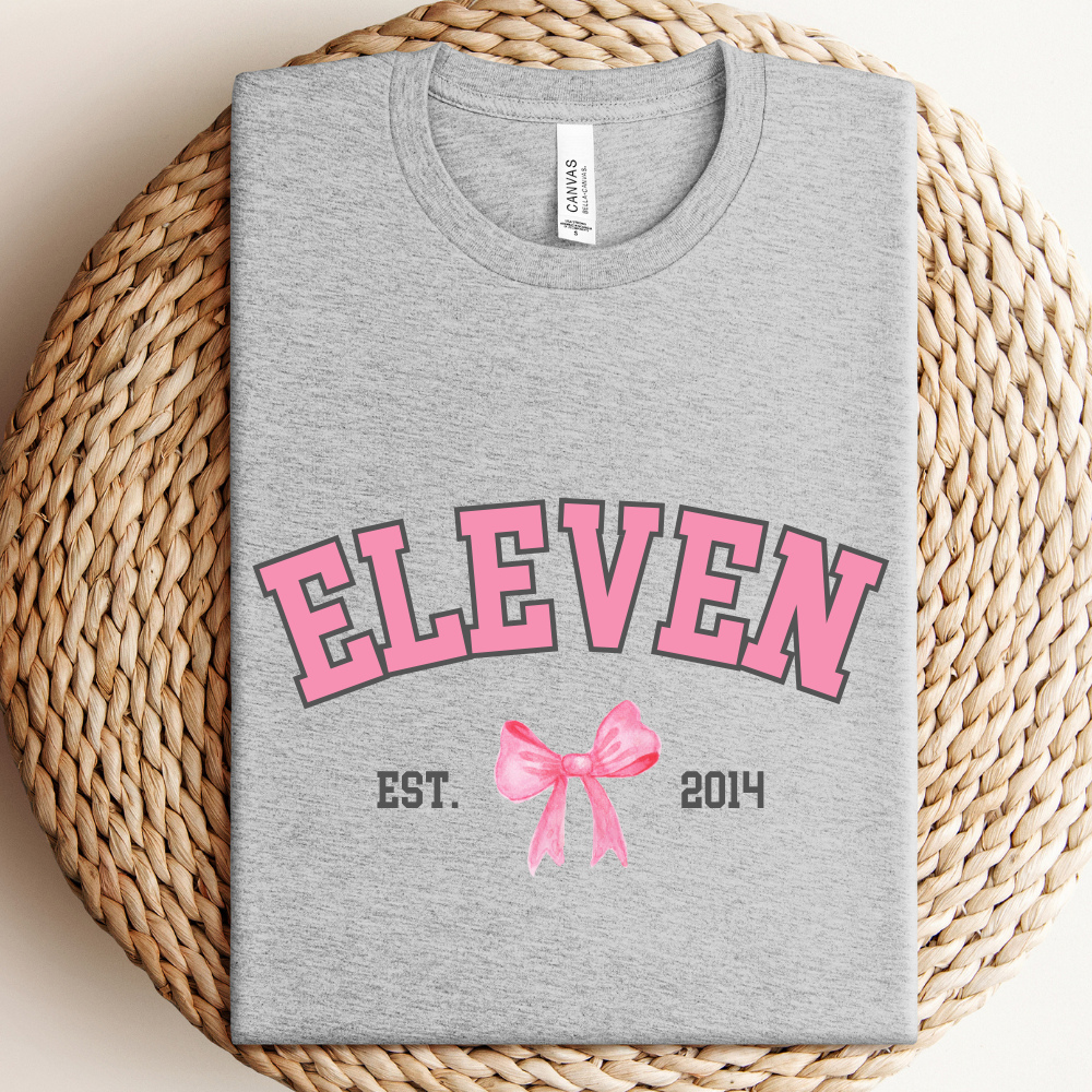 Personalized Coquette Age & Year T-Shirt - Custom Birthday, Anniversary & Special Occasion Gift for Women & Girls
