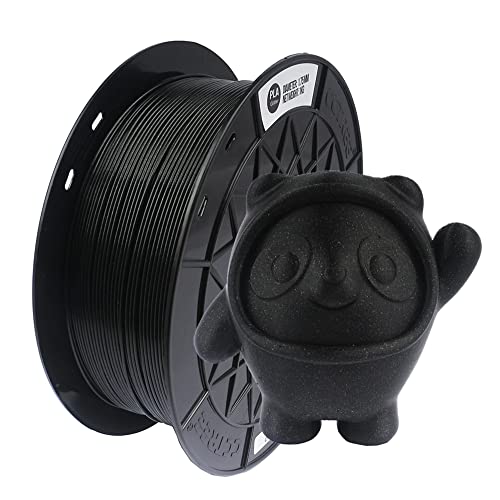 CCTREE 1.75mm Marble Glitter PLA 3D Printer Filament - 1kg Spool (2.2lbs) Galaxy Black - High Shine Sparkle Effect for Creality Ender 3 Pro/V2/S1/Max - Perfect for Cosplay Props, Home Decor & Creative DIY Projects