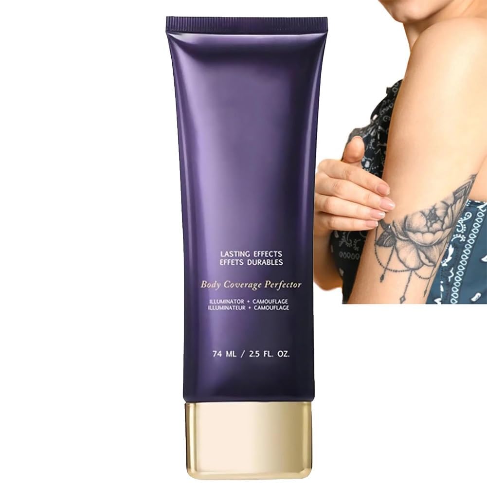 Waterproof Full Coverage Makeup Concealer & Body Concealer Lotion - Long Lasting Cover Up for Face & Body | Perfect for Tattoos, Scars, Birthmarks & Special Occasions
