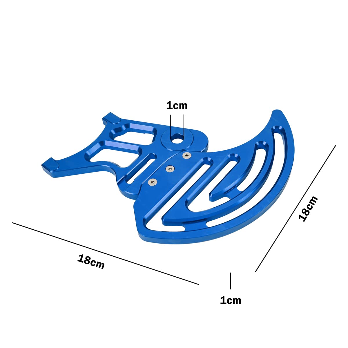 CTDOESO CNC Billet Rear Brake Disc Guard & Caliper Cover - Compatible with Sur-Ron MX/X Bike & Segway X260 - High-Quality Rear Sprocket Protective Cover & Rotor Adapter (Blue) - Perfect for Off-Road Riding, Mountain Biking & Electric Bike Protection