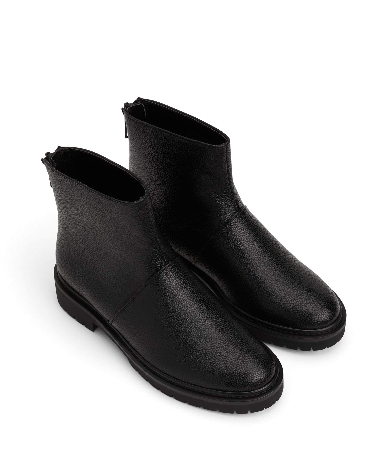 Matt & Nat Mirra Women's Black Combat Boots - Stylish Vegan Leather Ankle Boots for Everyday Wear & Outdoor Adventures