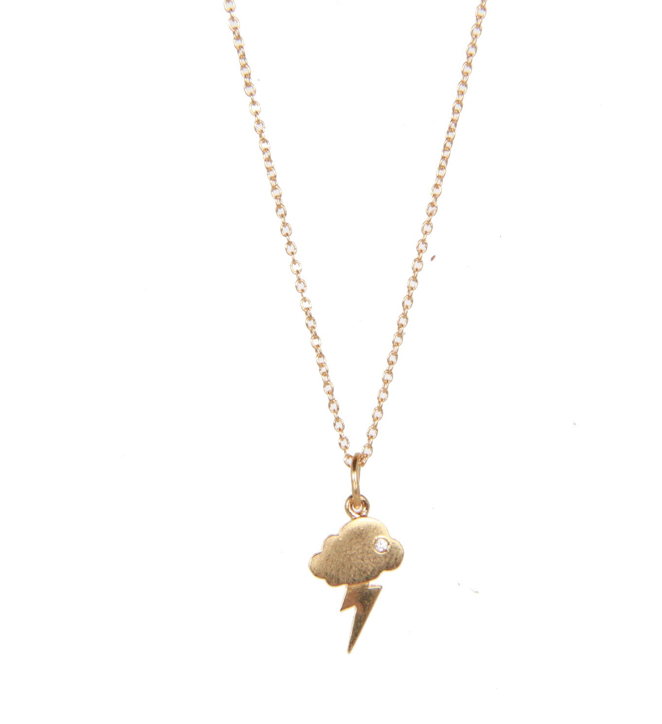 Ileana Makri Storm Eye M Necklace - Elegant Gold Pendant for Women | Perfect for Evening Parties & Special Occasions