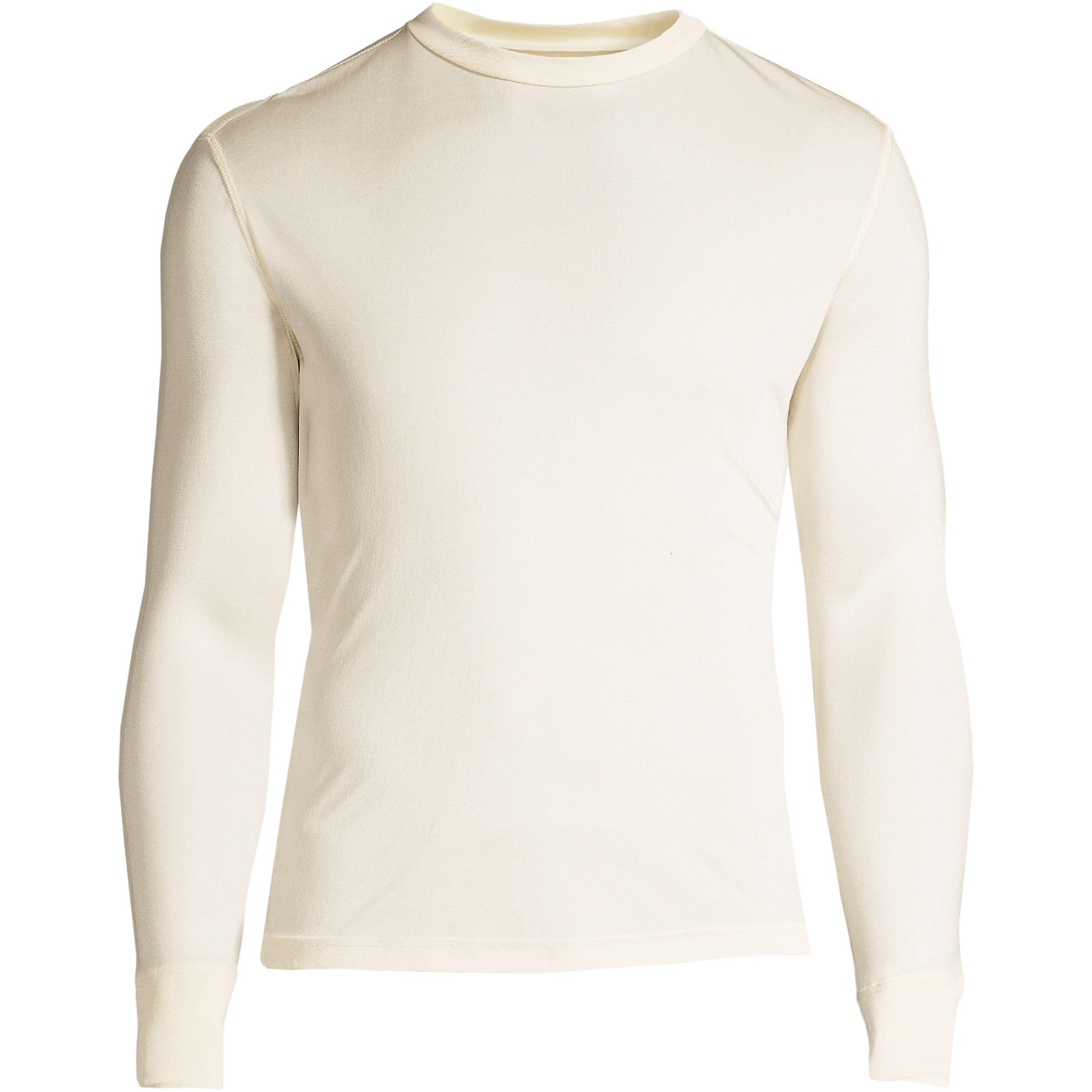 Lands' End Men's Silk Thermal Underwear Set - Soft Crew Neck Long Sleeve Base Layer for Cold Weather, Winter Sports & Outdoor Activities