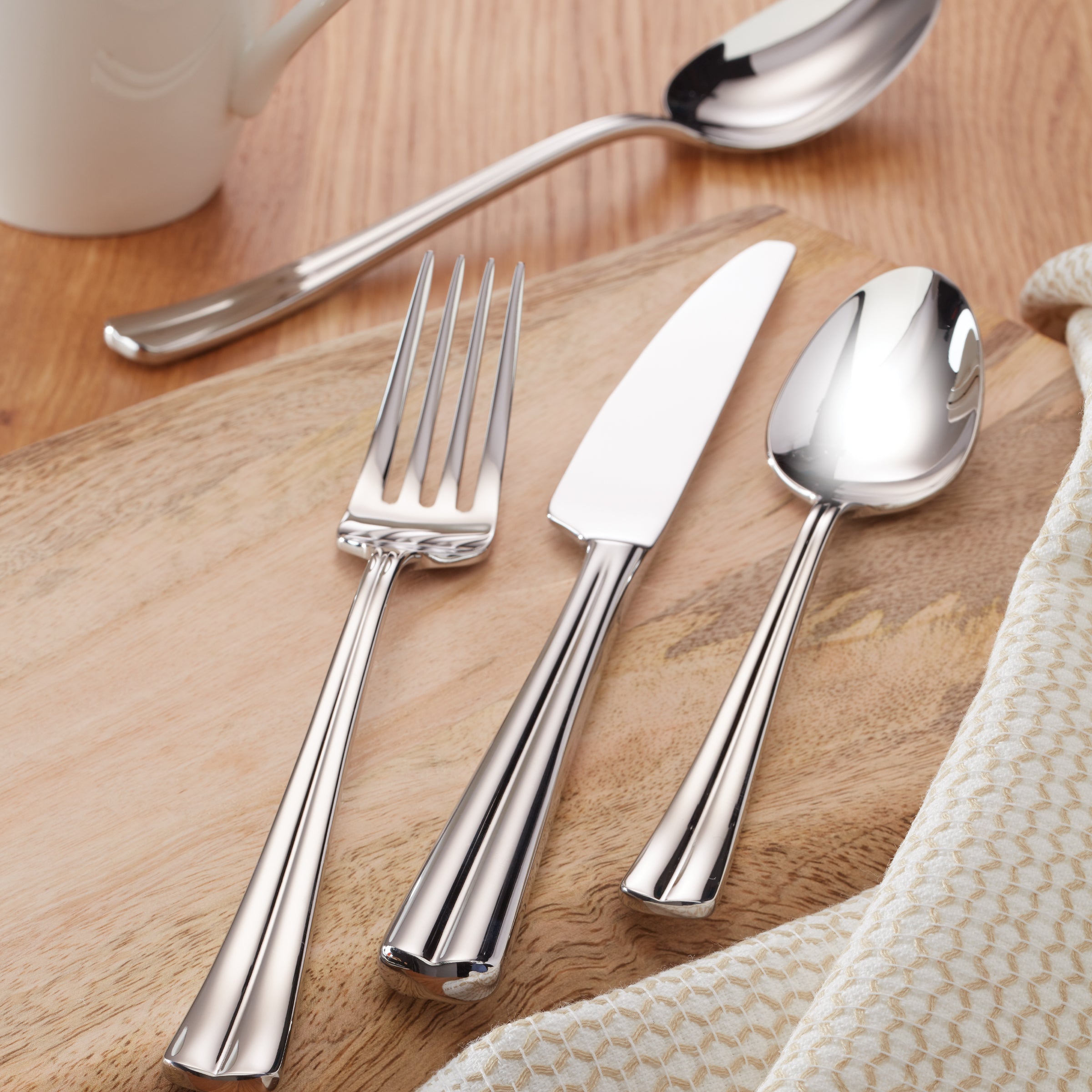 Sanibel 20-Piece Stainless Steel Flatware Set - Elegant Silverware for Dinner Parties & Everyday Dining